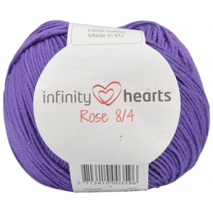 Infinity Hearts Rose 8/4 Garn - Mørk Lilla Elegance