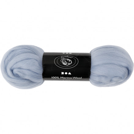 Karteflor Merino Uld Isblå 100g - Kvalitet til Håndarbejde