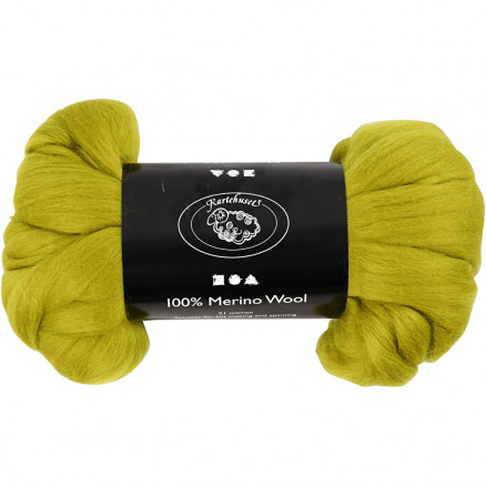 Karteflor Merino Uld i Lemon - 100g til Håndarbejde