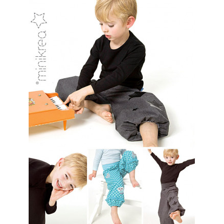 MiniKrea Snitmønster 50301 til Ballonbukser 0-10 år