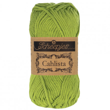 Scheepjes Cahlista Garn Unicolor 205 Kiwi - Udsalg!