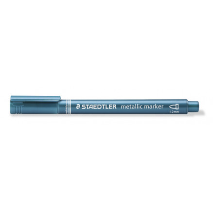 Staedtler Metallic Blå Marker Tusch - 1-2mm, 1 stk