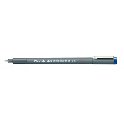 Staedtler Pigment Liner Blå Tusch 0,5mm - 1 stk på tilbud