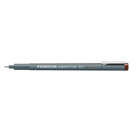Staedtler Pigment Liner Tusch Brun 0,5mm - 1 stk på tilbud
