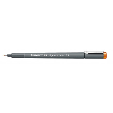 Staedtler Pigment Liner Orange Tusch 0,3mm - 1 stk Tilbud!