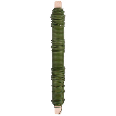 Grøn Ståltråd/Bindetråd 0,65mm - 100g til Kreativ DIY