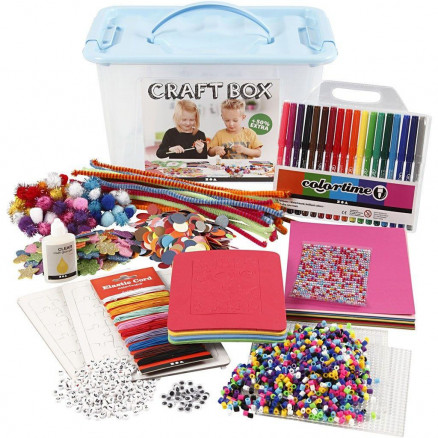 Stor Kreativ Hobbyboks til Sommerunderholdning 34x34x20cm