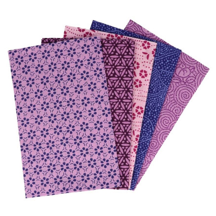 Tissu de Marie Ametyst Fat Quarter 50x57cm - 5 stk tilbud