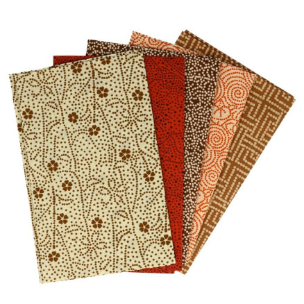 Tissu De Marie Fat Quarter Ørken 50x57cm - 5 Stk Tilbud