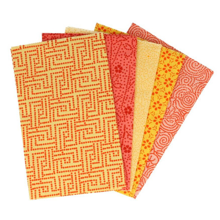 Tissu de Marie Fat Quarter Rav 50x57cm - 5 stk Tilbud!