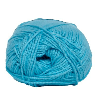 Frisk Lyseblå Bomuld Nr. 8 - 50 g fra Niah Design