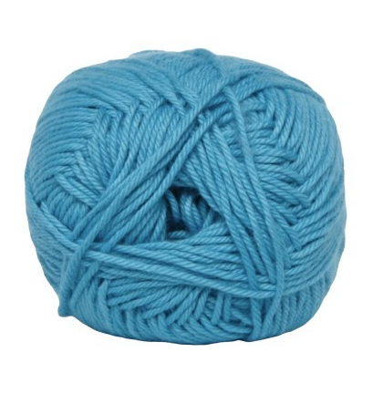 Frisk Blå Cotton Nr. 8 - 50 g Garn til Strikning og Hækling