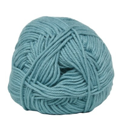 Cotton Nr. 8 - Dæmpet Turkis Garn, 50 g, Nr. 6029