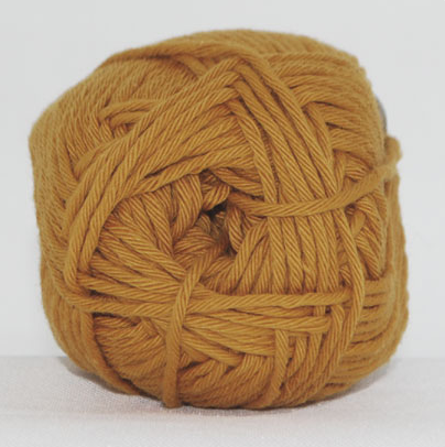 Karryfarvet 100% bomulds garn - Cotton 8/8, 50 g, nr. 1040