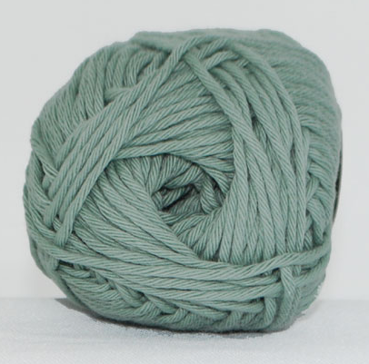 Støvet Grøn Cotton 8/8 Garn - 50 g fra Niah Design