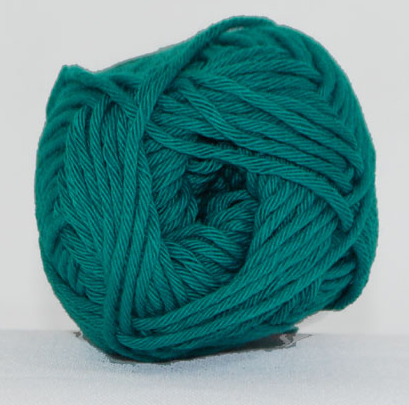 Cotton 8/8 Garn - Petroleum, 50 g, Nr. 8029