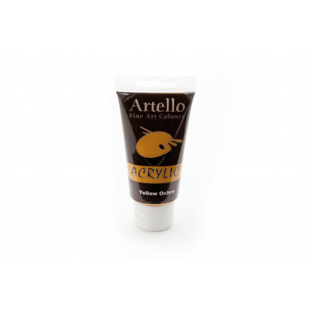Artello Akrylmaling Gul Okker 75ml - Kreativ Maling