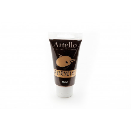 Artello Guld Akrylmaling 75ml - Hurtig Tørrende Kunstnerfarve