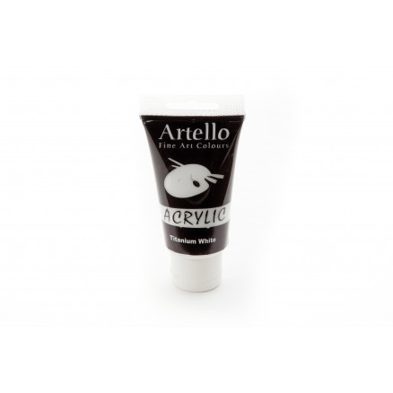 Artello Akrylmaling Kunstnerfarve Hvid 75ml - Kreativ Maling