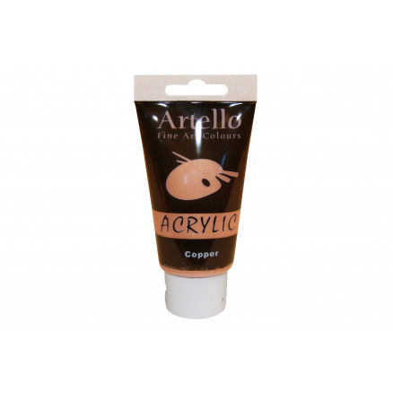 Artello Akrylmaling Kunstnerfarve i Kobber 75ml - Kreativ Maling