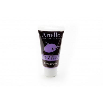 Artello Akrylmaling Kunstnerfarve Lilla 75ml - Kreativ Malerarbejde