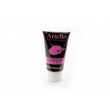 Artello Akrylmaling Kunstnerfarve Magenta 75ml - Hurtigtørrende
