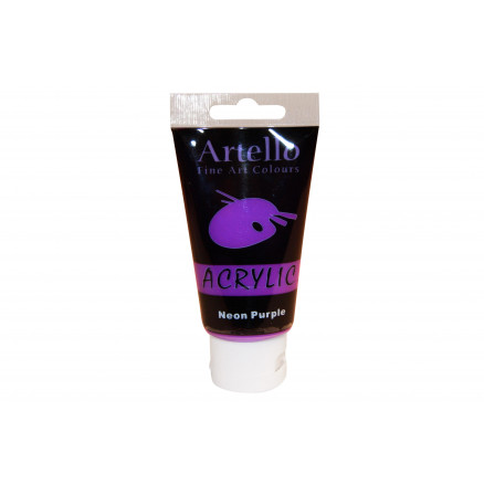 Artello Neon Lilla Akrylmaling 75ml - Kreativ Maling