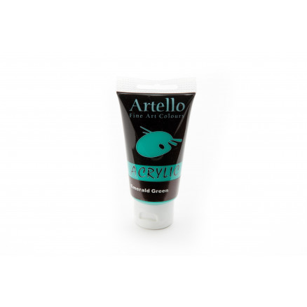 Artello Akrylmaling Smaragdgrøn 75ml - Kreativ Maletid