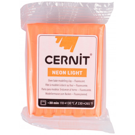 Cernit Neon Orange Modellervoks 56g - Kreativ DIY!