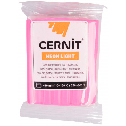 Cernit Neon Pink Modellervoks 213 - 56g Kreativitet i Farve
