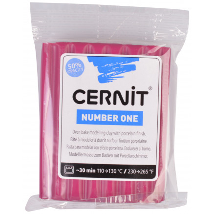 Cernit Modellervoks Unicolor 032 Bordeaux - 56g Kreativitet