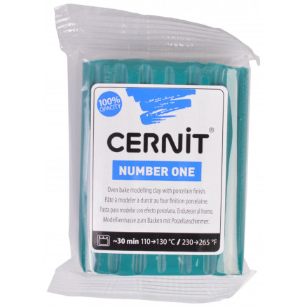 Cernit Modellervoks Unicolor 033 Mørkegrøn 56g - Kreativitet!