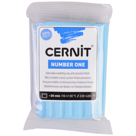 Cernit Modellervoks Unicolor 038 Himmelblå - 56g