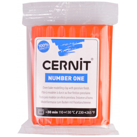 Cernit Modellervoks Unicolor 217 Valmuerød 56g - Kreativitet!