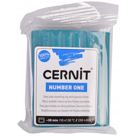 Cernit Modellervoks Unicolor 230 - Petroleumsblå 56g