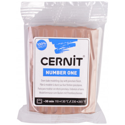 Cernit Modellervoks Unicolor 812 - Lysebrun 56g