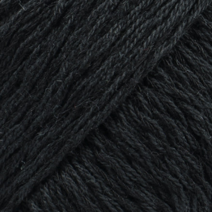 DROPS Belle Garn Unicolor 08 - Sort Kvalitetsgarn