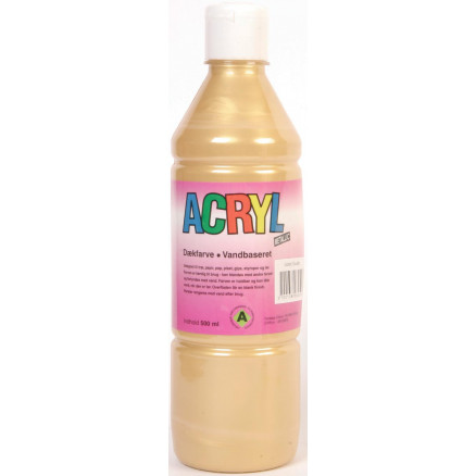 Fantasy Color Akrylmaling Metallic Guld 500ml - Kreativ DIY