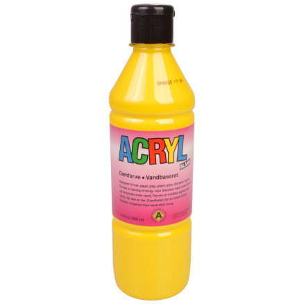 Fantasy Color Akrylmaling Primær Gul 500ml - Kreativ Maling