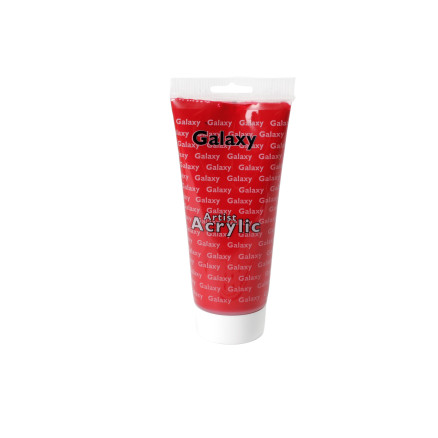 Galaxy Artist Akrylmaling Karminrød 200ml - Kreativ Maling