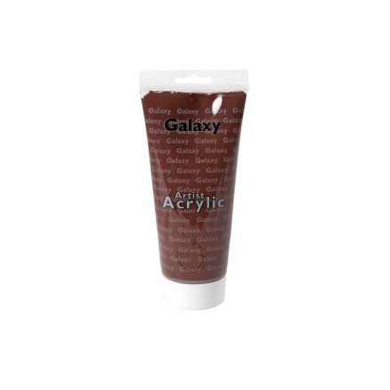 Galaxy Artist Akrylmaling Mørkebrun 200ml - Kreativ Malerfarve