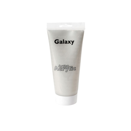 Galaxy Artist Akrylmaling i Sølv 200ml - Kreativ Maling