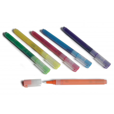 Dekorative Glas- og Porcelæn Tuscher - 6 Ass. Farver 1mm