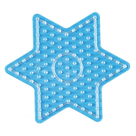 Hama Maxi Perleplade 8222 Stjerne Transparent - Kreativ DIY
