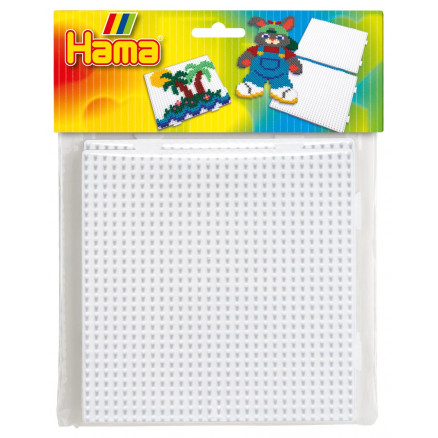 Hama Midi Perleplade 4458 - Firkantet Samleplade, 2 stk.