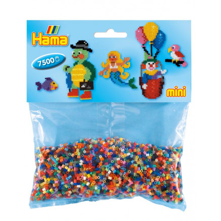 Hama Mini Perler 583 Mix - 7.500 stk til kreative projekter