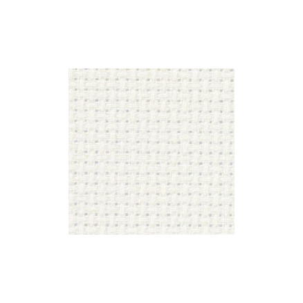 Permin Aida Broderistof Brækket Hvid 43x50cm - Antik Charme