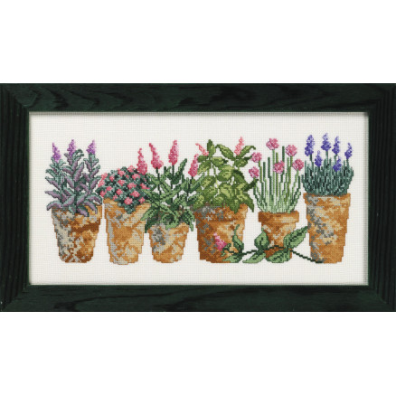 Permin Aida Broderi Kit med Urter 33x17cm - Håndarbejde
