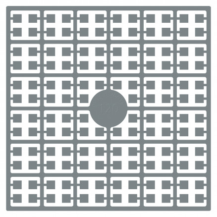 Pixelhobby Midi Perler 120 Sølvgrå - Kreativ DIY 140 stk.