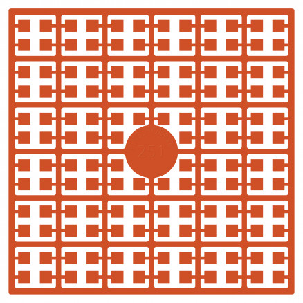 Pixelhobby Midi Perler 251 - Orange 2x2mm, 140 Pixels